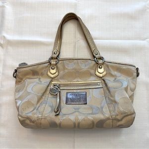 Coach Poppy Khaki purse